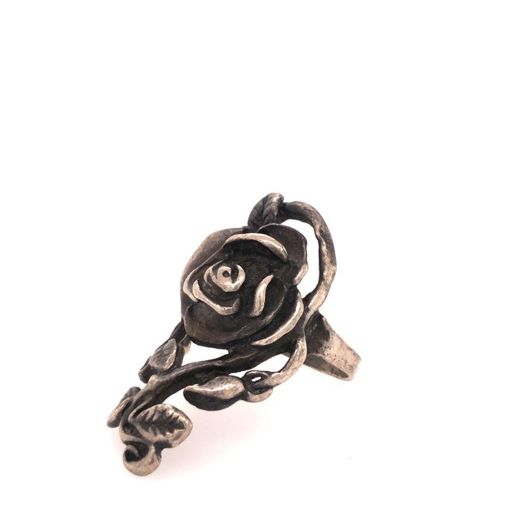 Silver Rose Ring